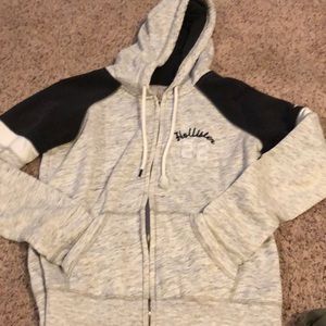 Hollister zip up. Size medium. Grey